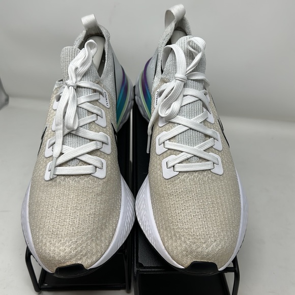 Nike React Infinity Run Flyknit FK Running 9.5 CD4371 102 White Vapor Green Men - Picture 2 of 16